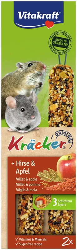 Top-Preis Vitakraft Kräcker® Hirse/Apfel Kleinnager 2 Stück